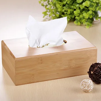 Móda Bambusu Tkaniva Boxy Prípade Multifunkčné Čerpanie Papier Mapkin Zásobník Úložný Box pre Kúpeľne, Kuchyne, Haly Obývacia Izba