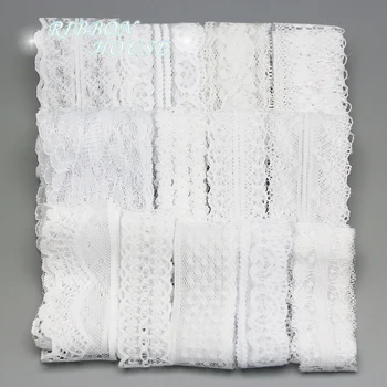 （10 krajky/veľa）biele čipky textílie Popruhu Dekorácie Krásne darčekové baliaci Materiál, stuhy mix